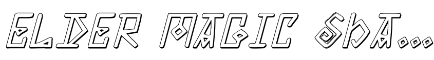 Preview Elder Magic Shadow Italic