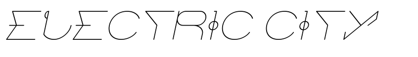 Font ELECTRIC CITY Italic by weknow © (weknow.deviantart.com)