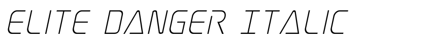 Preview Elite Danger Italic