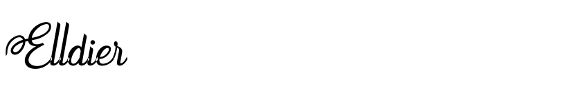 Font Elldier by Unknown