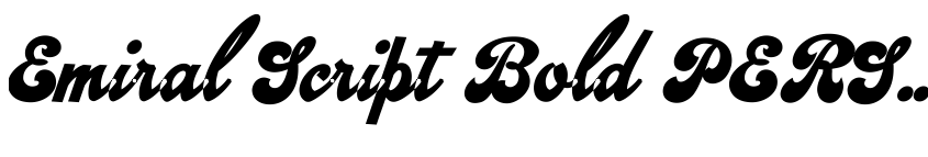 Preview Emiral Script Bold PERSONAL USE