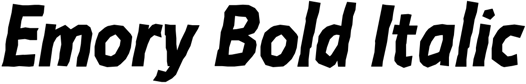 Preview Emory Bold Italic