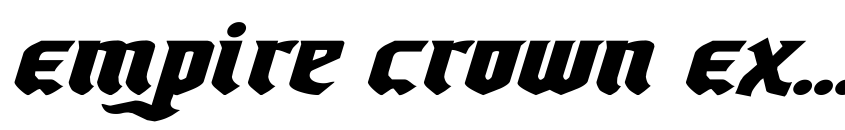 Preview Empire Crown Expanded Italic