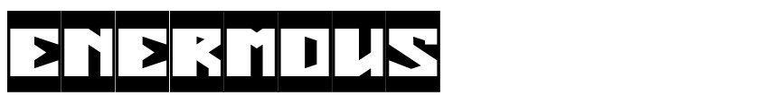 Font ENERMOUS by weknow © (weknow.deviantart.com)