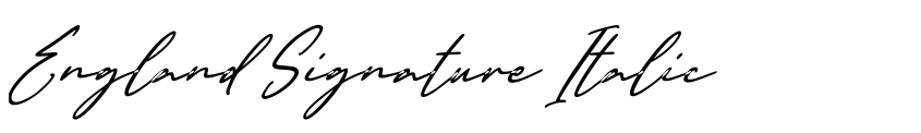 Preview England Signature Italic