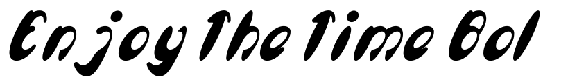 Font Enjoy The Time Bold Italic by weknow © (weknow.deviantart.com)