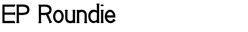 Font EP Roundie by Font Designed for Emily Penley