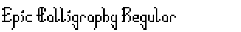 Preview Epic Calligraphy Regular