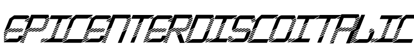 Preview EpicenterDiscoItalic