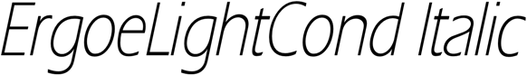 Preview ErgoeLightCond Italic
