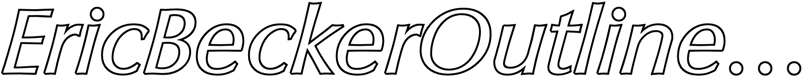 Preview EricBeckerOutline-Italic