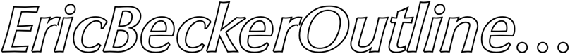 Preview EricBeckerOutline-Medium-Italic