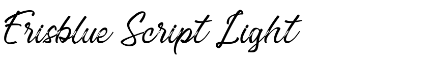 Preview Erisblue Script Light