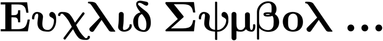 Preview Euclid Symbol Bold