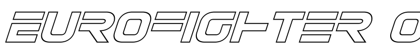 Preview Eurofighter Outline Italic