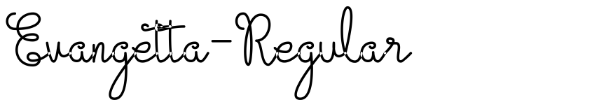 Preview Evangetta-Regular