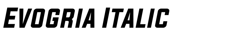 Preview Evogria Italic
