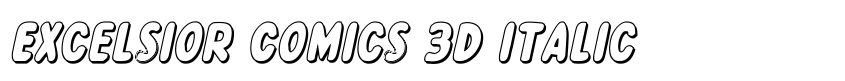 Preview Excelsior Comics 3D Italic