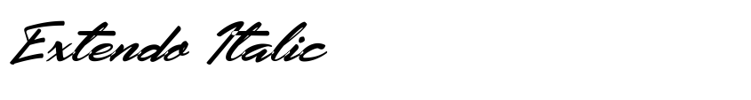 Preview Extendo Italic