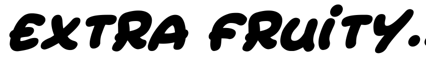 Font Extra Fruity Italic by Unknown