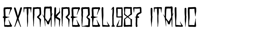Preview EXTRAKREBEL1987 Italic