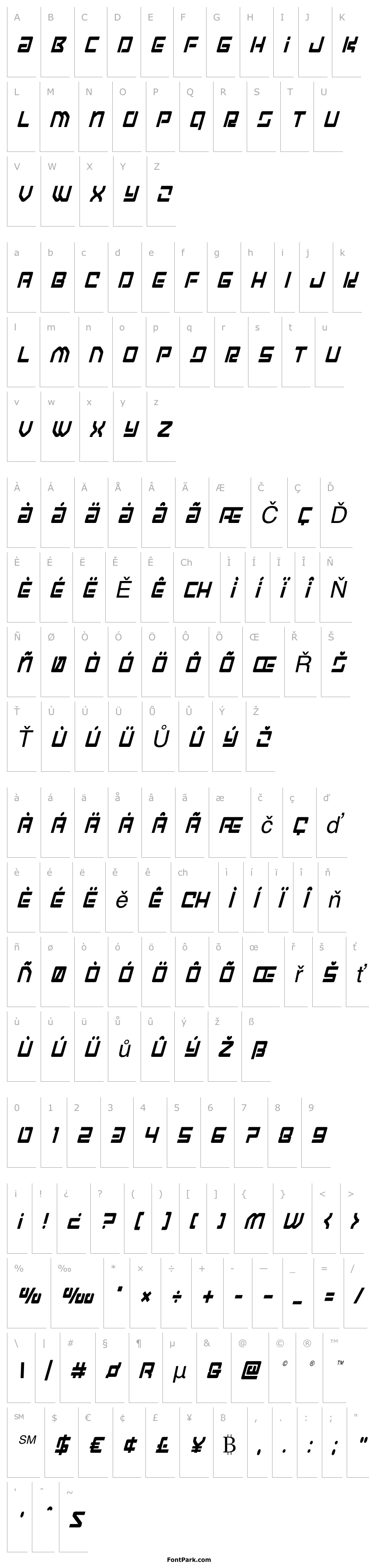 Overview Early Warning Condensed Italic