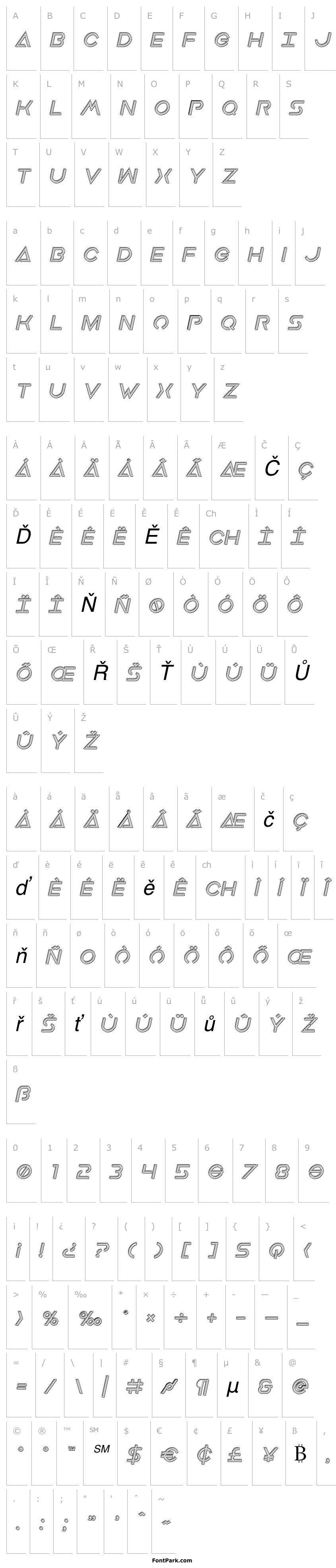 Přehled Earth Orbiter Engraved Italic