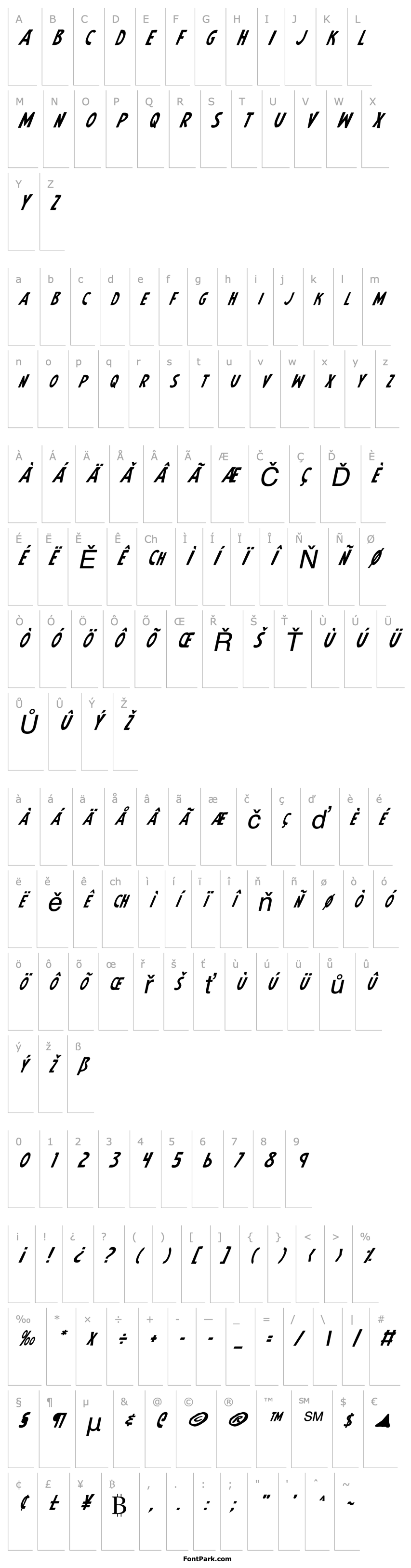 Overview Earth's Mightiest Italic