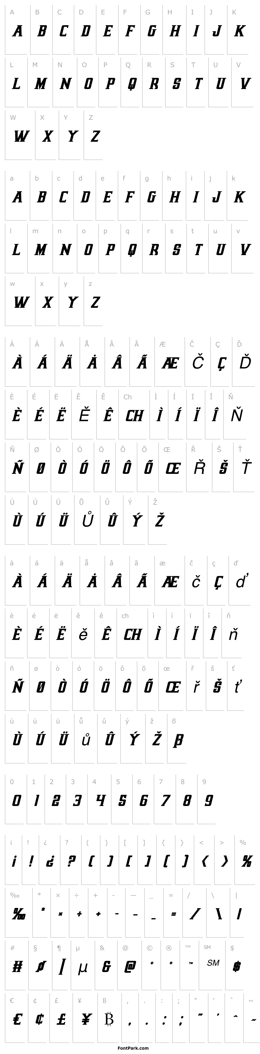 Přehled Earthrealm Bold Italic