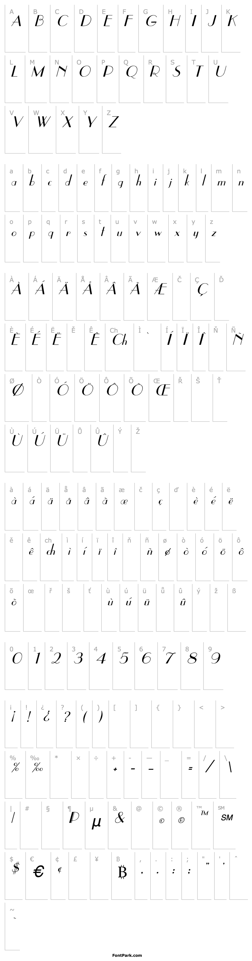 Overview East Side Italic