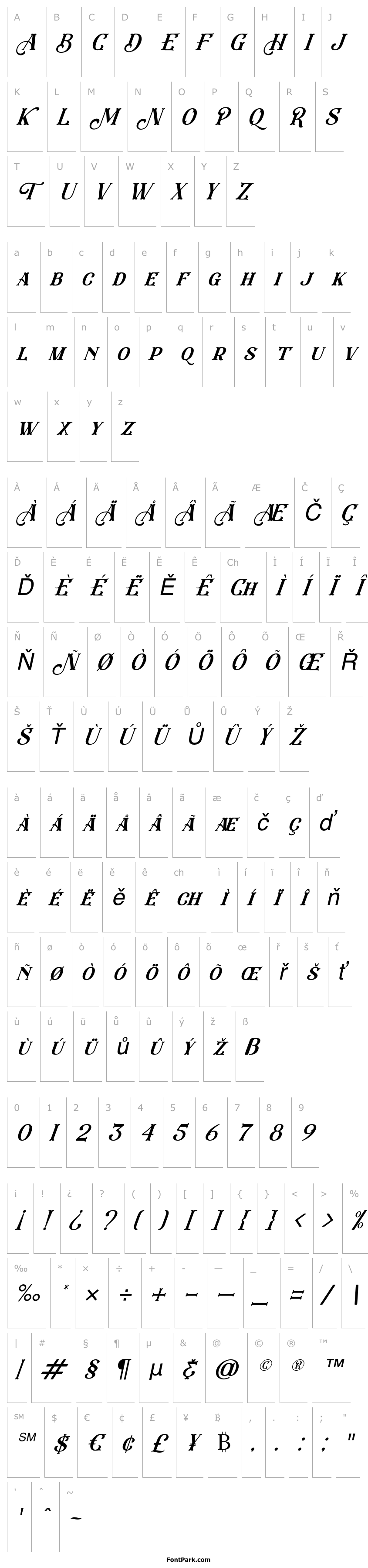 Overview Eastwood Italic