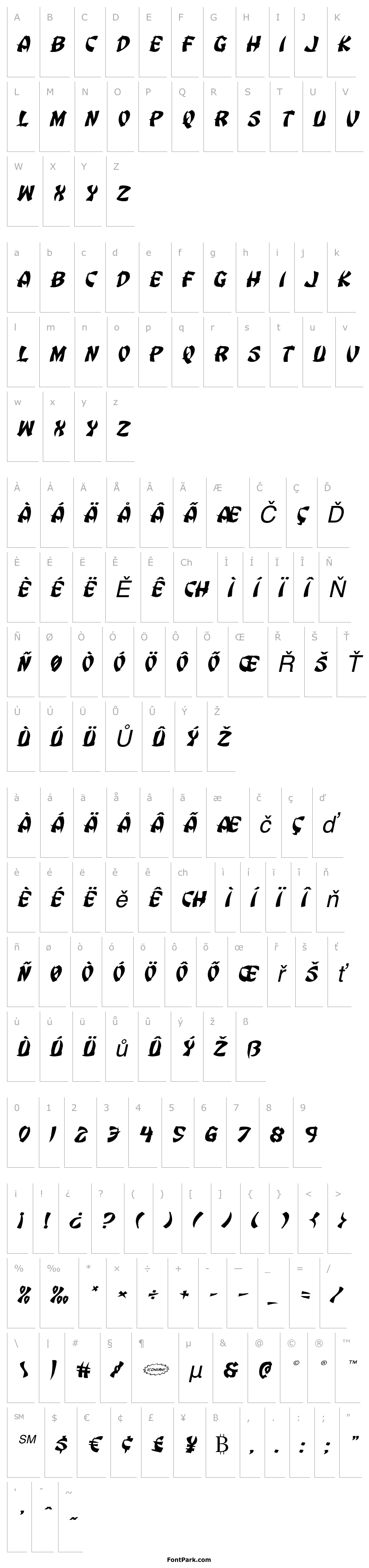 Overview Egg Roll Expanded Italic