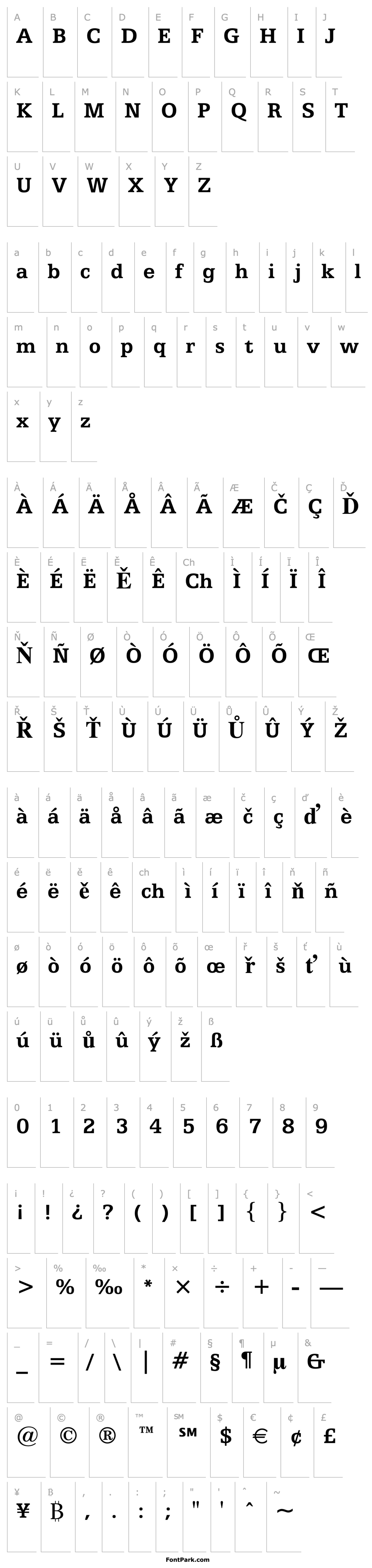 Overview Egyptian 505 Bold BT