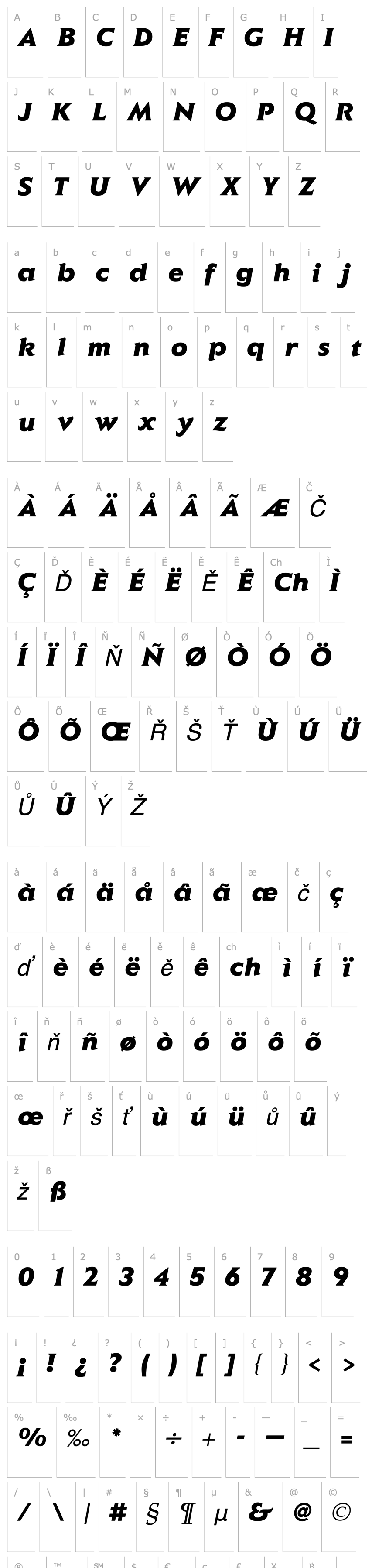 Overview Elan Italic