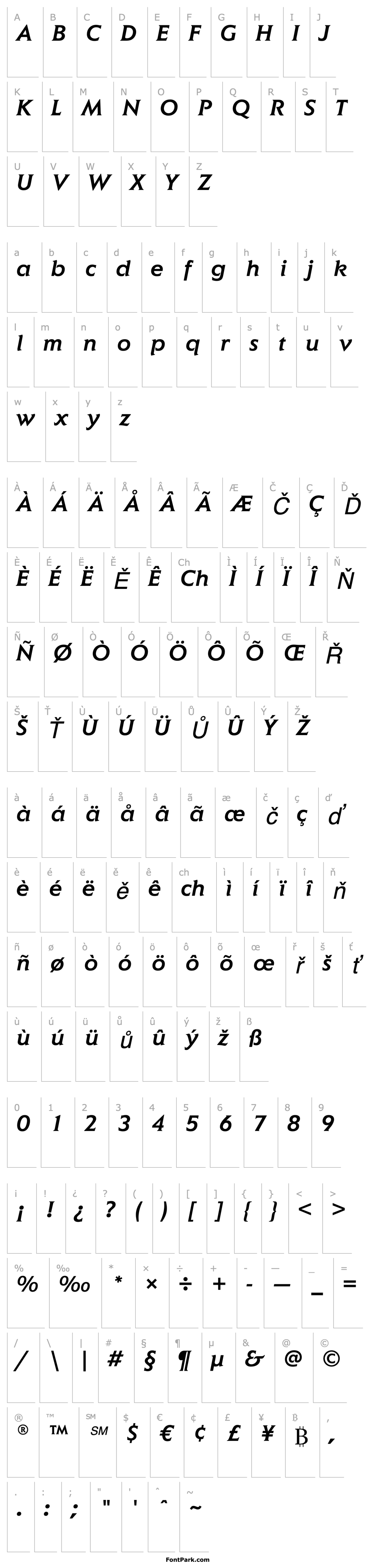 Overview Elan ITC Std Medium Italic