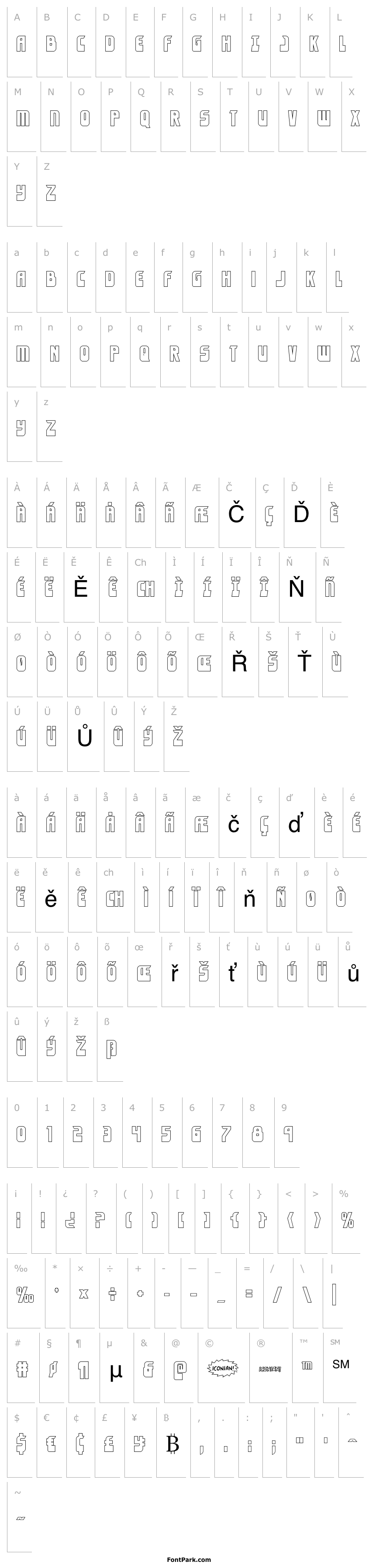 Přehled Eldebaran Outline Regular