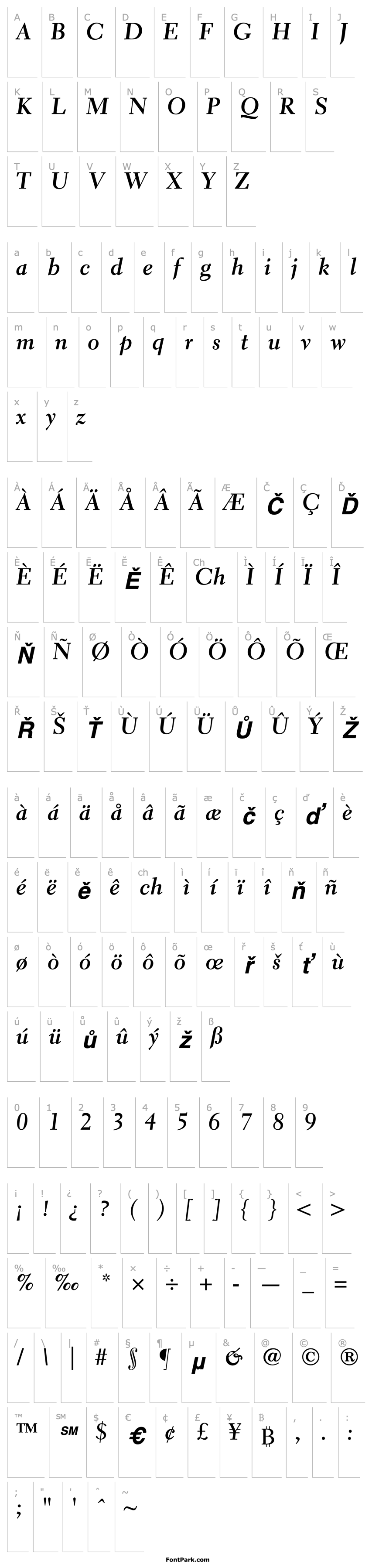 Overview ElectraLHCursive-Bold