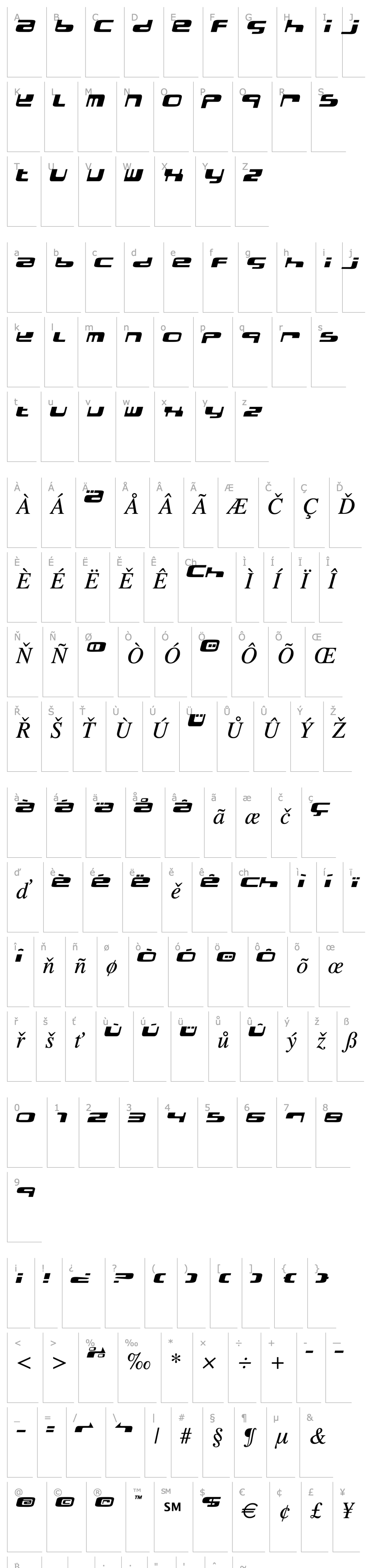 Overview Electro Bazar Italic