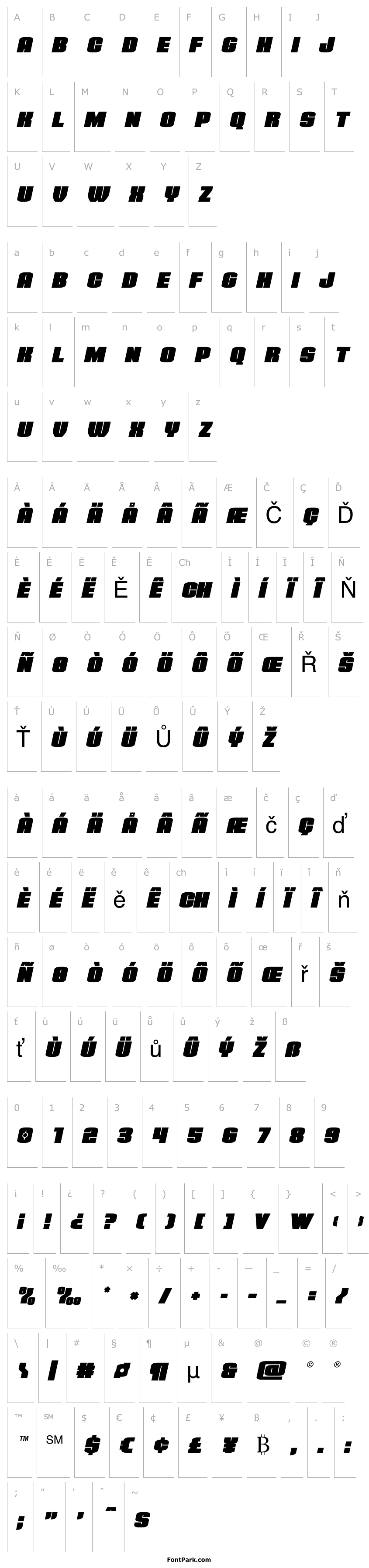 Overview Elephant Gun Italic