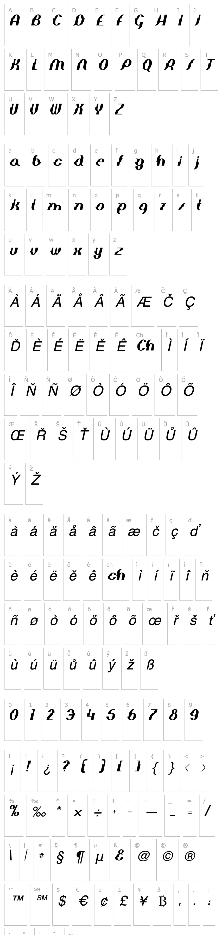 Overview Elephant man Italic