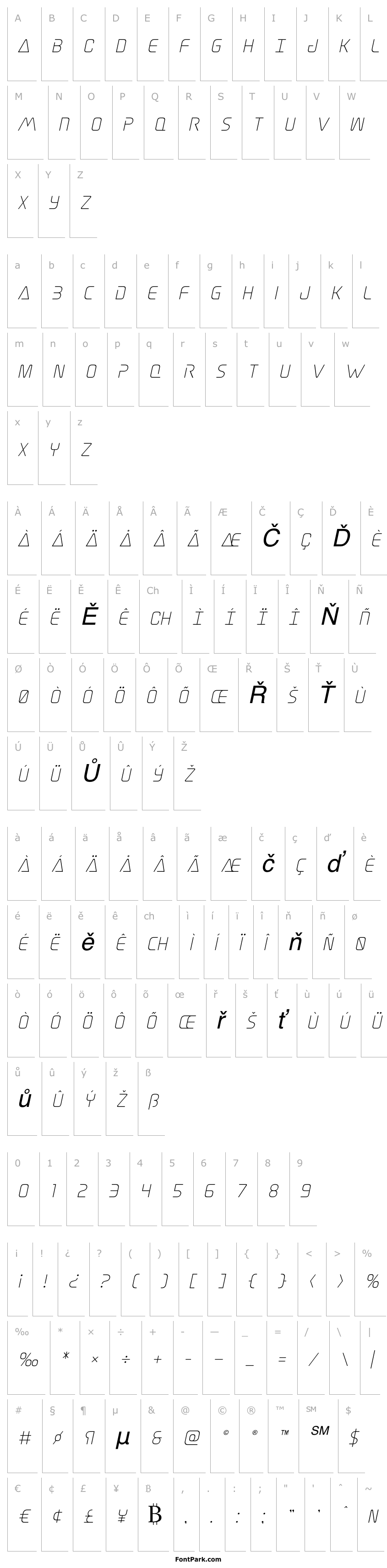 Přehled Elite Danger Italic