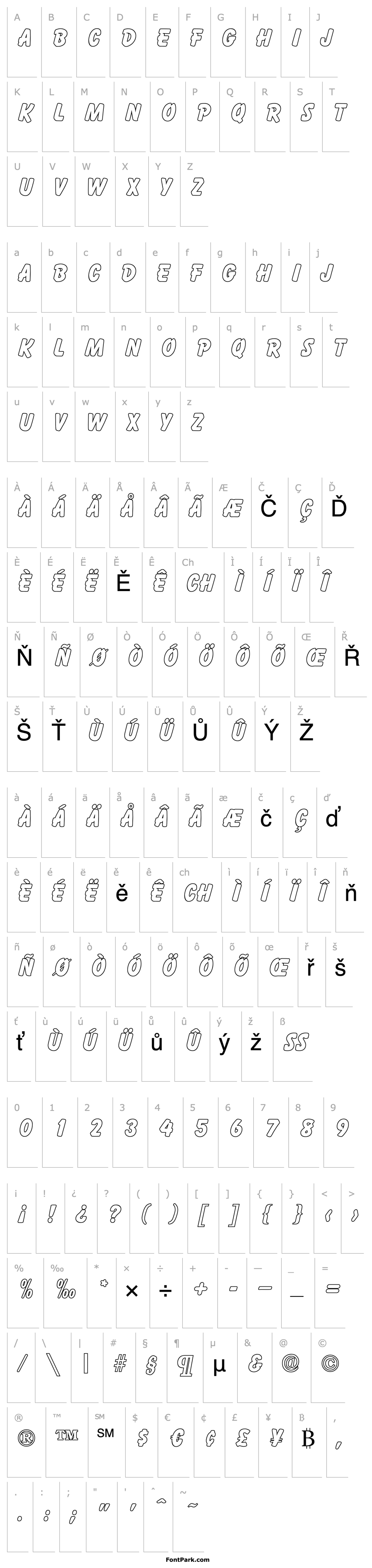 Přehled ElizabethBeckerOutline-ExtraBold