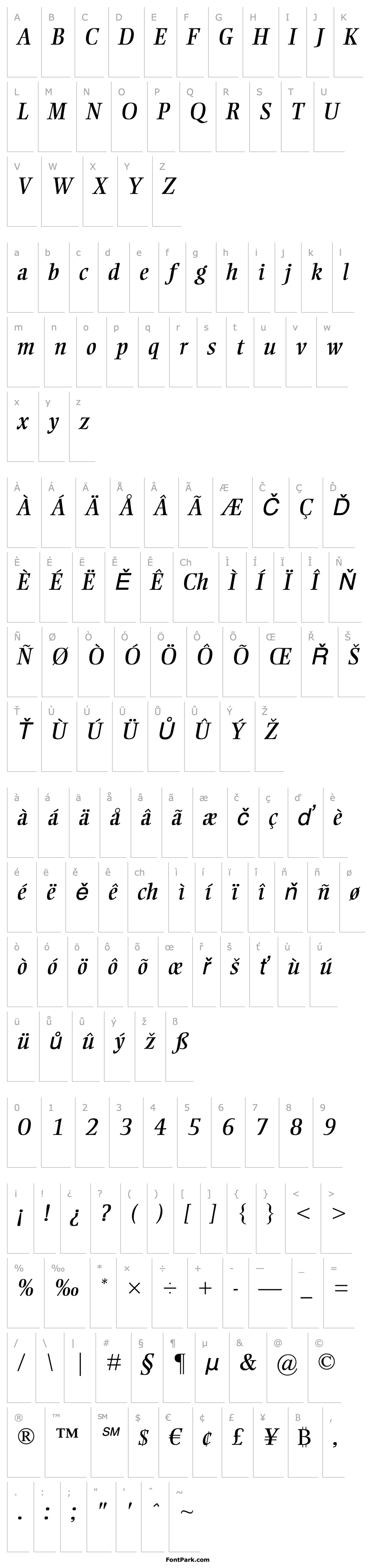 Overview Ellington MT Italic