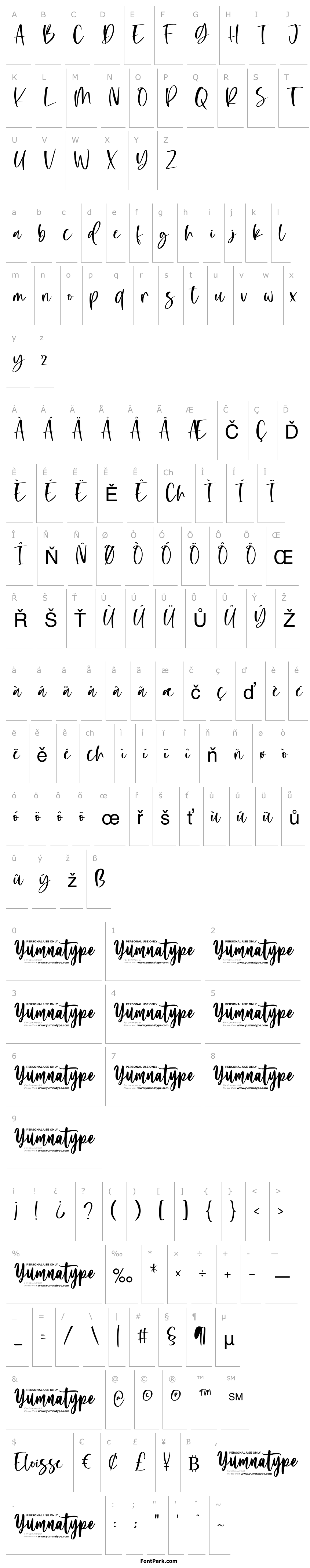 Overview Eloisse Personal Use