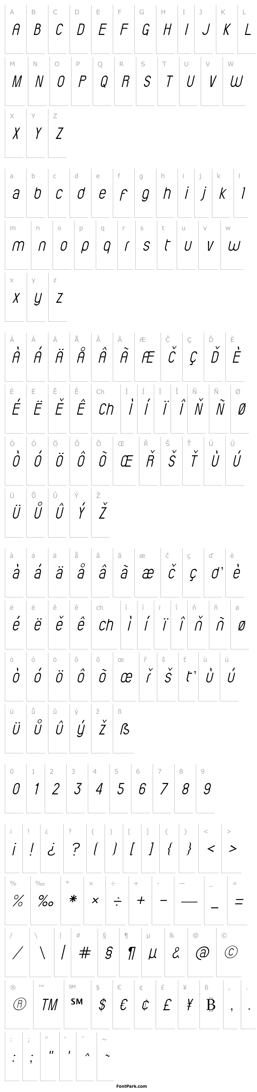 Overview ElValle Light Italic
