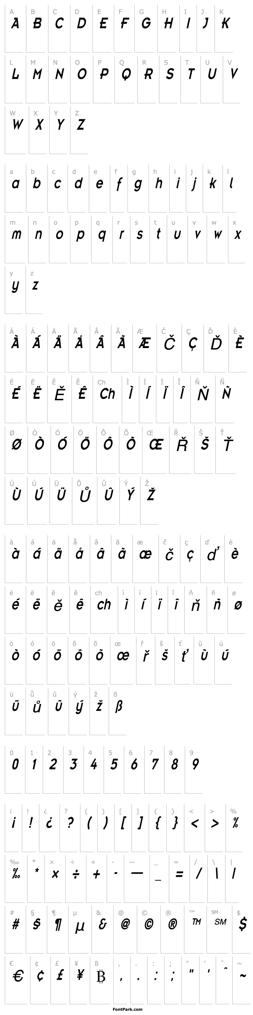 Overview EmblemCondensed Italic