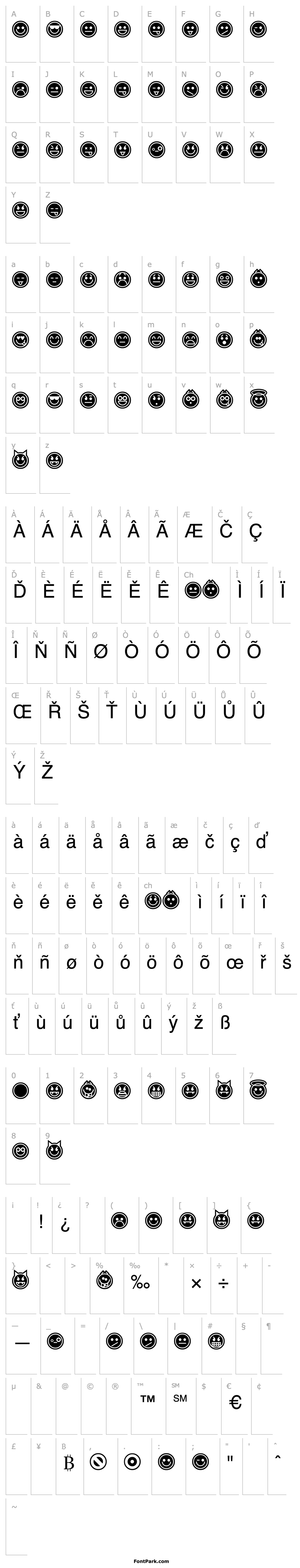 Přehled Emoticons Outline