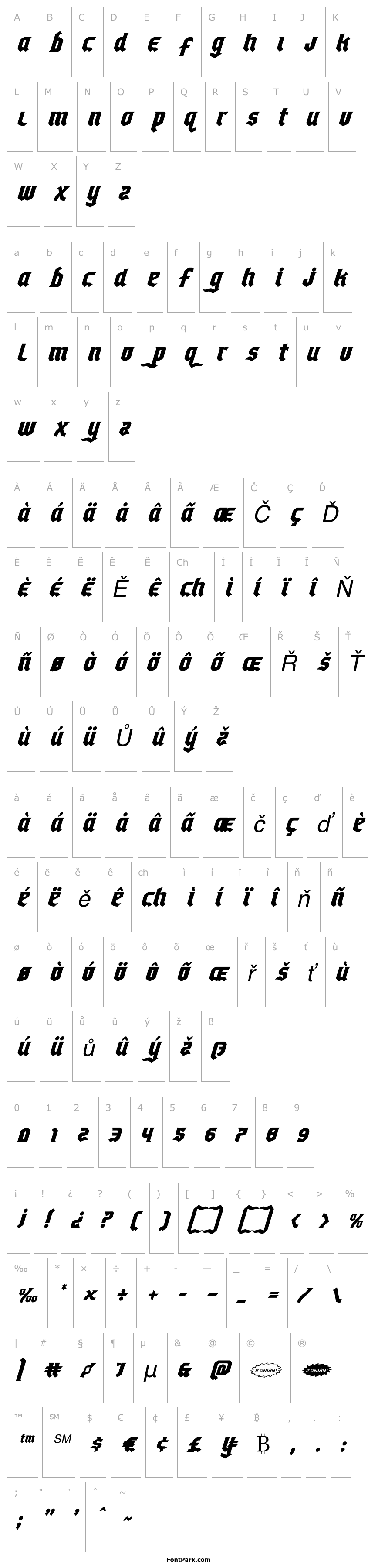 Přehled Empire Crown Italic