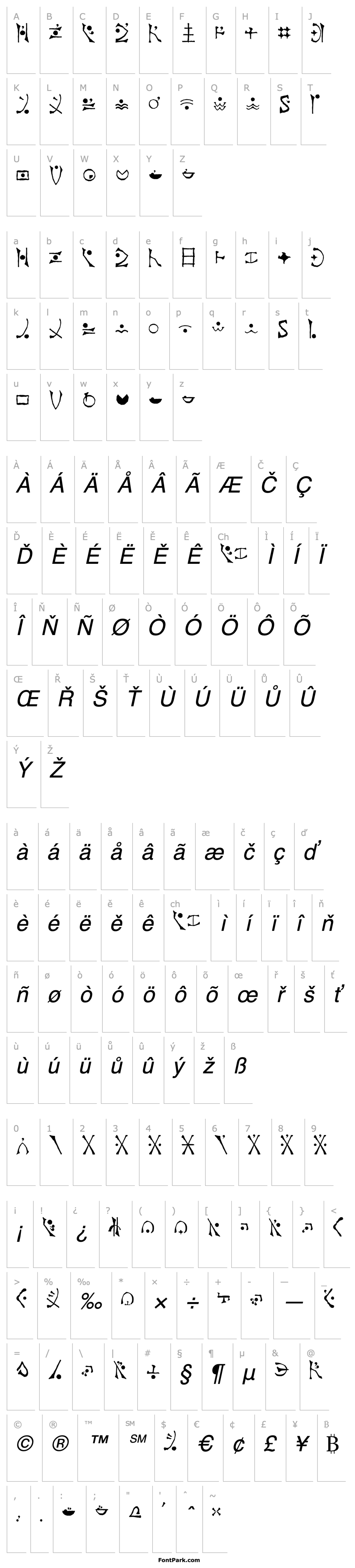 Přehled En'Dankai Italic