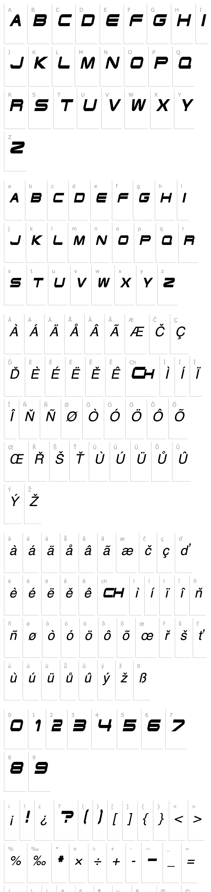 Přehled EndzoneCondensed Oblique